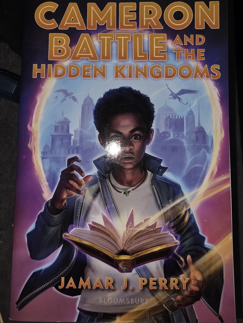 Cameron Battle and the Hidden Kingdoms by Jamar J. Perry - Purple Fantasy Cover